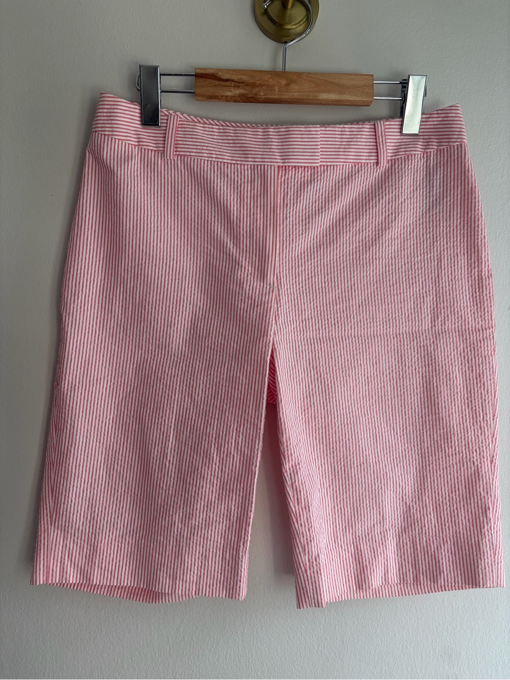 Brooks Brothers Pink Seersucker Bermuda Shorts